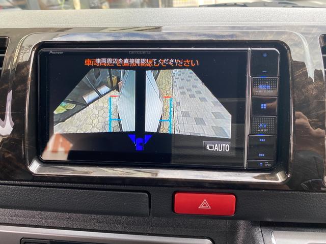 ハイエースバン スーパーGL ダークプライムII パノラミックビュー デジタルインナーミラー フルセグナビ ETC シートカバー ベッドキット フロントエアロ アルミホイール(34枚目)
