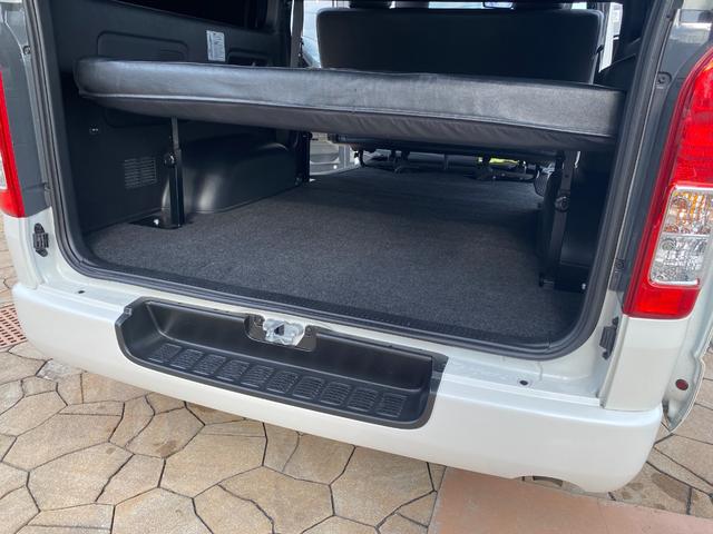 ハイエースバン スーパーGL ダークプライムII パノラミックビュー デジタルインナーミラー フルセグナビ ETC シートカバー ベッドキット フロントエアロ アルミホイール(43枚目)