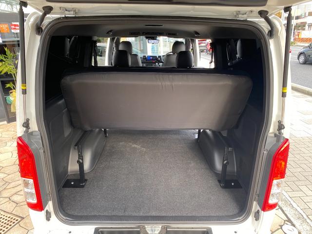 ハイエースバン スーパーGL ダークプライムII パノラミックビュー デジタルインナーミラー フルセグナビ ETC シートカバー ベッドキット フロントエアロ アルミホイール(44枚目)