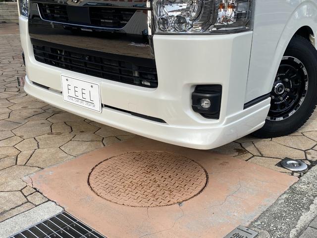 ハイエースバン スーパーGL ダークプライムII パノラミックビュー デジタルインナーミラー フルセグナビ ETC シートカバー ベッドキット フロントエアロ アルミホイール(59枚目)