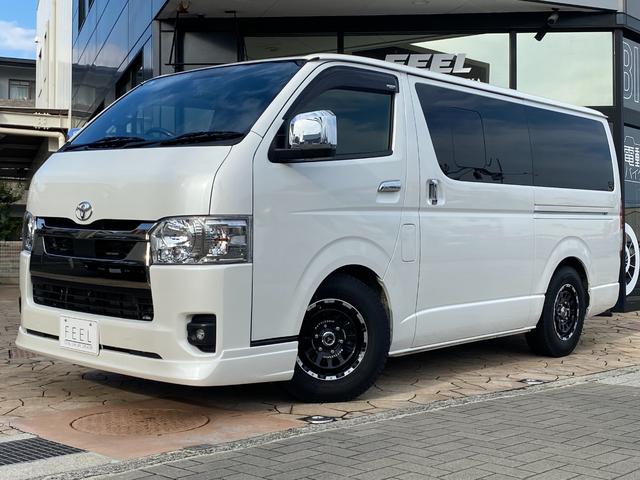 ハイエースバン スーパーGL ダークプライムII パノラミックビュー デジタルインナーミラー フルセグナビ ETC シートカバー ベッドキット フロントエアロ アルミホイール(72枚目)