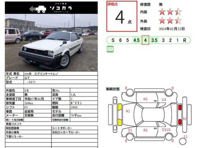 トヨタ スプリンタートレノ