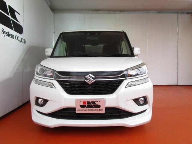 ソリオバンディット ハイブリッドＭＶ　８型ナビ地デジ　全方位モニター　Ｂｌｕｅｔｏｏｔｈ　衝突軽減ブレーキ　車線逸脱警報　オートマチックハイビーム　シートヒーター　アイドリングストップ　両側自動ドア　レーダークルーズコントロール　ＥＴＣ（3枚目）