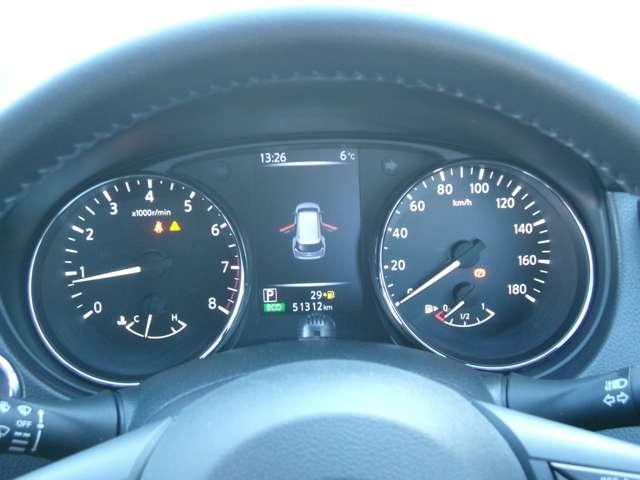 エクストレイル ２．０　２０Ｘｉ　２列車　プロパイロットナビ全方位カメラドラレコＥＴ　ＬＥＤヘットライト　寒冷地仕様　Ｒカメラ　盗難防止装置　インテリキー　レーンキープアシスト　ドライブレコーダー　キーフリー　１オーナー　ＴＶナビ　オートエアコン　アルミホイール　メモリーナビ　ＡＢＳ（6枚目）