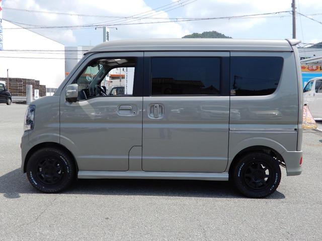 エブリイワゴン ＰＺターボ　ワイルドギアオリジナルカスタム　丸目ライト　グリル　新品外品タイヤホイールセット　オリジナルシートカバー　スズキセーフティサポート　ドラレコ前後　ディスプレイオーディオ　ＥＴＣ　フォグランプ（5枚目）