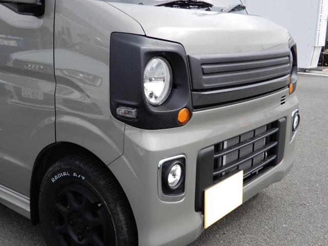 エブリイワゴン ＰＺターボ　ワイルドギアオリジナルカスタム　丸目ライト　グリル　新品外品タイヤホイールセット　オリジナルシートカバー　スズキセーフティサポート　ドラレコ前後　ディスプレイオーディオ　ＥＴＣ　フォグランプ（9枚目）