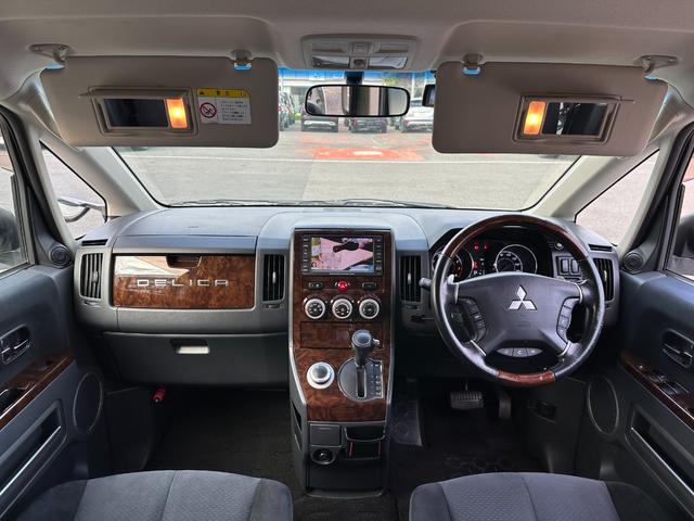 デリカＤ：５ シャモニー　ＨＤＤナビ　ＥＴＣ　後席モニター　バックカメラ　フロントカメラ　左サイドカメラ　両側スライド片側電動スライドドア　運転席電動シート　シートヒーター　オートクルーズコントロール　パーキングセンサー（14枚目）