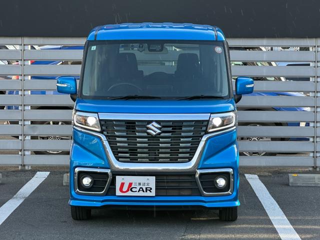 スペーシアカスタム ハイブリッドＧＳ　ディスプレイオーディオ　バックカメラ　　ＥＴＣ２．０　衝突被害軽減ブレーキ　パーキングセンサー　両側スライド片側電動スライドドア　シートヒーター　アイドリングストップ　フォグランプ　スマートキー（2枚目）