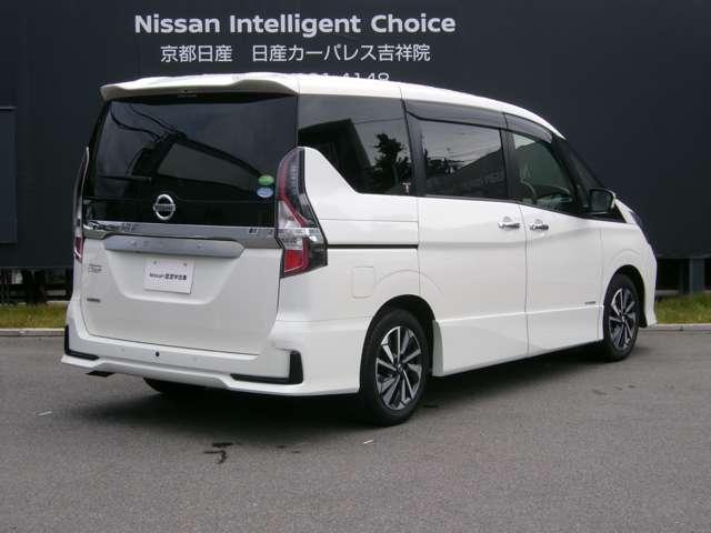 セレナ ２．０　ハイウェイスター　Ｖ　メモリーナビＴＶ　後席モニター　サイドエアバッグ　アラウンドビュ－　１オナ　アルミ　衝突被害軽減　ＬＤＰ　エアバッグ　両側オートスライドドア　ＬＥＤライト　インテリジェントキー　サイドカメラ　メモリーナビ　アイドリングストップ（2枚目）