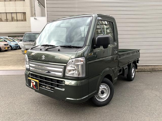 キャリイトラック ＫＣエアコン・パワステ　届出済未使用車　５年１０万ｋｍ全国スズキメーカー保証付き　２ＷＤ　４ＡＴ　キーレス　パワーウインド　リアパーキングセンサー　ＡＭＦＭラジオ　オートライト　アイドリングストップ（3枚目）
