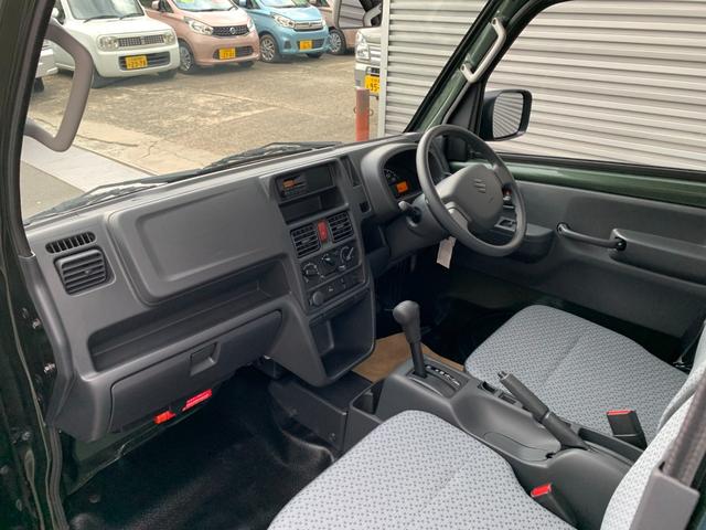 キャリイトラック ＫＣエアコン・パワステ　届出済未使用車　５年１０万ｋｍ全国スズキメーカー保証付き　２ＷＤ　４ＡＴ　キーレス　パワーウインド　リアパーキングセンサー　ＡＭＦＭラジオ　オートライト　アイドリングストップ（13枚目）