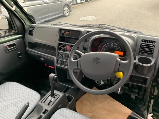 キャリイトラック ＫＣエアコン・パワステ　届出済未使用車　５年１０万ｋｍ全国スズキメーカー保証付き　２ＷＤ　４ＡＴ　キーレス　パワーウインド　リアパーキングセンサー　ＡＭＦＭラジオ　オートライト　アイドリングストップ（15枚目）