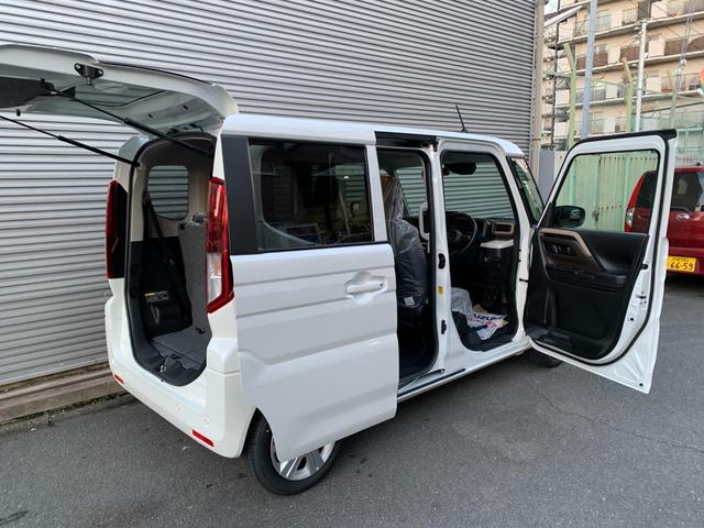 スペーシア ハイブリッドＸ　届出済未使用車　衝突被害軽減ブレーキ　両側パワースライドドア　サーキュレーター　マルチユースフラップ　ＬＥＤヘッドライト　オートライト　電格ドアミラー　シートヒーター　スマートキー　アイドルストップ（37枚目）