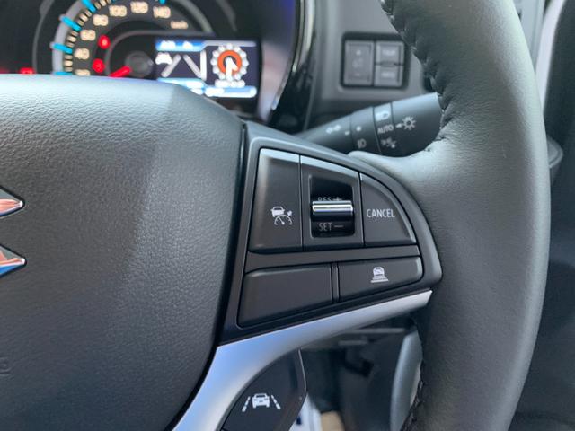 ハスラー ハイブリッドＸ　届出済未使用車　衝突被害軽減ブレーキ　アダブディブクルーズコントロール　ＬＥＤヘッドライト　オートライト　ＬＥＤフォグ　本革巻ステアリング　リアパーキングセンサー　シートヒーター　１５アルミ（23枚目）