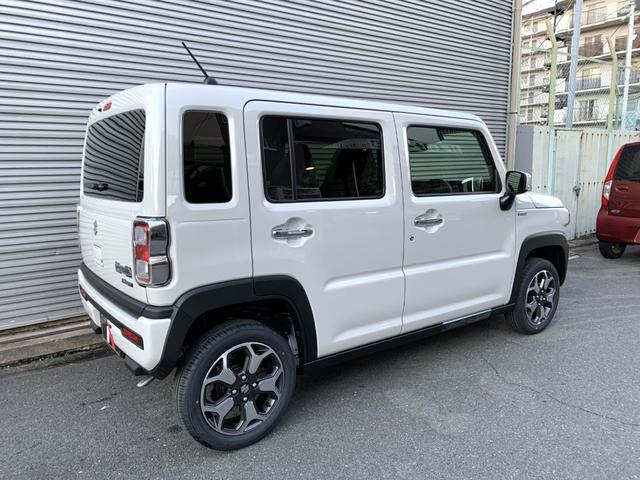 ハスラー ハイブリッドＸ　届出済未使用車　衝突被害軽減ブレーキ　アダブディブクルーズコントロール　ＬＥＤヘッドライト　オートライト　ＬＥＤフォグ　本革巻ステアリング　リアパーキングセンサー　シートヒーター　１５アルミ（32枚目）