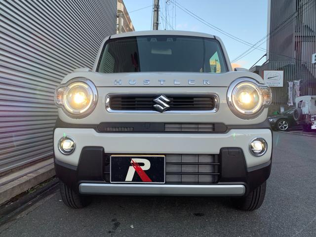 ハスラー ハイブリッドＸ　届出済未使用車　衝突被害軽減ブレーキ　アダブディブクルーズコントロール　ＬＥＤヘッドライト　オートライト　ＬＥＤフォグ　本革巻ステアリング　リアパーキングセンサー　シートヒーター　１５アルミ（37枚目）