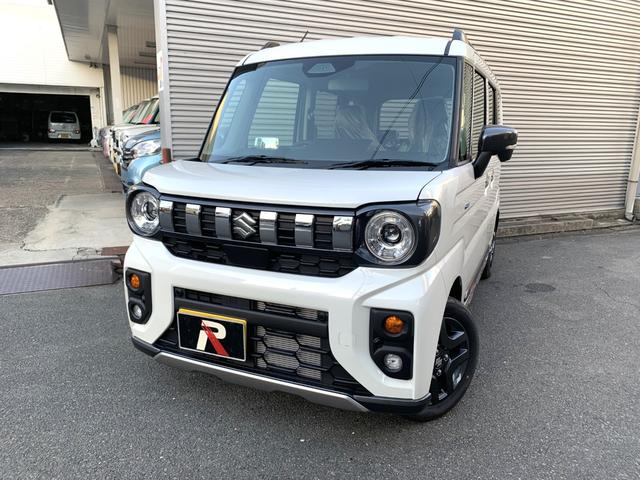 スペーシアギア ハイブリッドXZ 届出済未使用車 衝突被害軽減ブレーキ 両側パワースライド アダブディブクルコン ヘッドアップディスプレイ 電動パーキングブレーキ LEDヘッド 本革巻ステアリング パーキングセンサー 電格ドアミラー(2枚目)