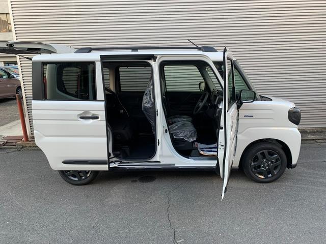 スペーシアギア ハイブリッドXZ 届出済未使用車 衝突被害軽減ブレーキ 両側パワースライド アダブディブクルコン ヘッドアップディスプレイ 電動パーキングブレーキ LEDヘッド 本革巻ステアリング パーキングセンサー 電格ドアミラー(44枚目)