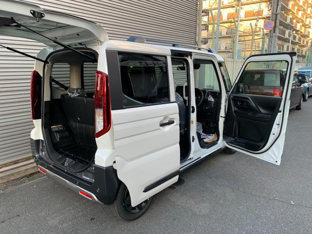 スペーシアギア ハイブリッドXZ 届出済未使用車 衝突被害軽減ブレーキ 両側パワースライド アダブディブクルコン ヘッドアップディスプレイ 電動パーキングブレーキ LEDヘッド 本革巻ステアリング パーキングセンサー 電格ドアミラー(46枚目)