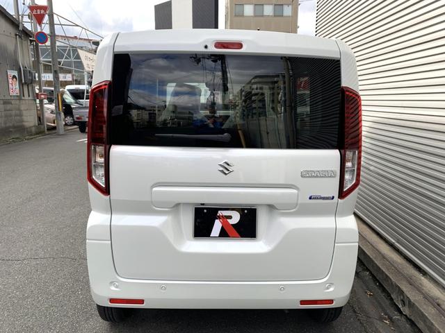 スペーシア ハイブリッドＸ　届出済未使用車　衝突被害軽減ブレーキ　全方位モニター付９インチ純正ナビ　電動パーキング　アダブディブクルーズコントロール　両側パワースライドドア　ＬＥＤヘッド　マルチユースフラップ　セーフティプラス付（8枚目）