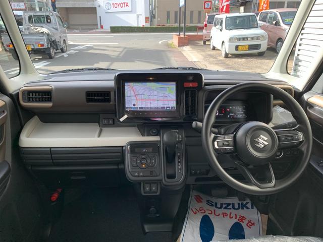 スペーシア ハイブリッドＸ　届出済未使用車　衝突被害軽減ブレーキ　全方位モニター付９インチ純正ナビ　電動パーキング　アダブディブクルーズコントロール　両側パワースライドドア　ＬＥＤヘッド　マルチユースフラップ　セーフティプラス付（13枚目）