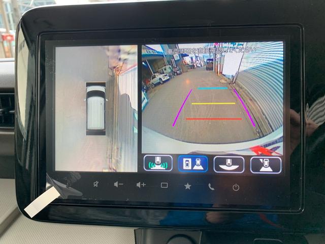 スペーシア ハイブリッドＸ　届出済未使用車　衝突被害軽減ブレーキ　全方位モニター付９インチ純正ナビ　電動パーキング　アダブディブクルーズコントロール　両側パワースライドドア　ＬＥＤヘッド　マルチユースフラップ　セーフティプラス付（17枚目）