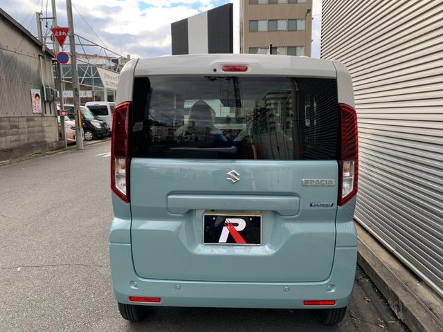 スペーシア ハイブリッドX 届出済未使用車 衝突被害軽減ブレーキ 全方位モニター付9インチ純正ナビ 電動パーキング アダブディブクルーズコントロール 両側パワースライドドア LEDヘッド マルチユースフラップ セーフティプラス付(8枚目)