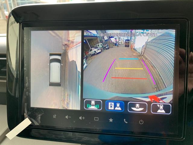 スペーシア ハイブリッドX 届出済未使用車 衝突被害軽減ブレーキ 全方位モニター付9インチ純正ナビ 電動パーキング アダブディブクルーズコントロール 両側パワースライドドア LEDヘッド マルチユースフラップ セーフティプラス付(17枚目)