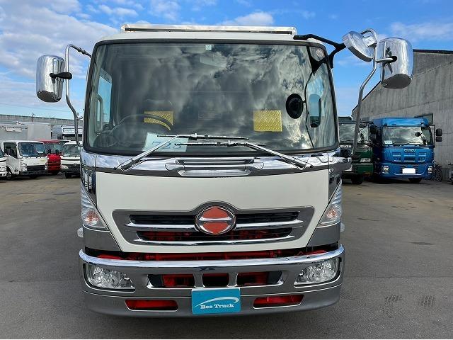 H24年式 日野 アルミブロック 平ボディ フルキャブ トランテックス 4t 中型 トランテックス製 平ボデー ターボ リーフサスペンション(9枚目)