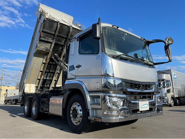 車検付 H29 三菱ふそう スーパーグレート ダンプ 極東開発工業 3軸2デフ GVW20t 10t 大型(4枚目)