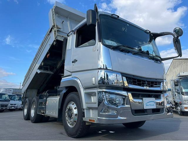 車検付 H29 三菱ふそう スーパーグレート ダンプ 極東開発工業 3軸2デフ GVW20t 10t 大型(17枚目)