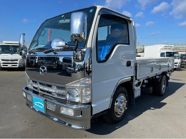 車検整備付 H20年式 マツダ 平ボディ 4ナンバー 10尺ボディ 2t 小型 平 平ボデー TAITAN MAZDA リーフサスペンション(3枚目)