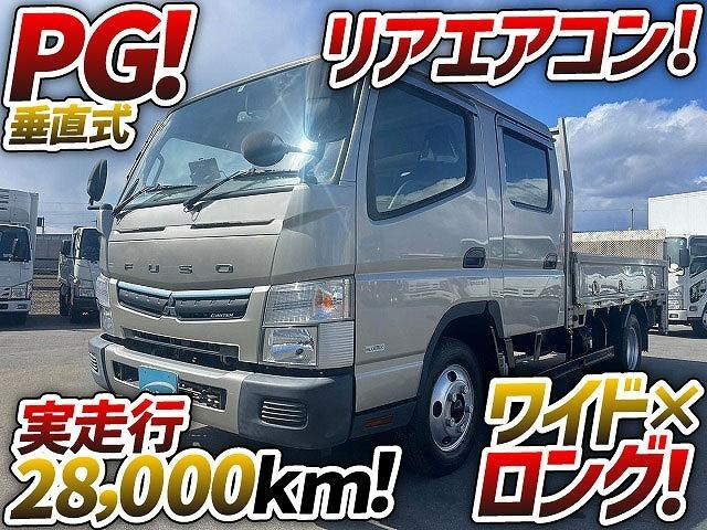 キャンター 　車検整備付　Ｈ３０年式　三菱ふそう　ダブルキャブ　Ｗキャブ　垂直式パワーゲート　ワイド　ロング　ワンオーナー　全席エアコン付き　リアヒーター　リアクーラー　定員７人　２ｔ　小型（2枚目）