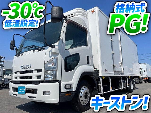 フォワード 　Ｈ２６年式　いすゞ　冷蔵冷凍車ＰＧ　格納式パワーゲート　キーストンフロア　－３０℃低温設定　４ｔ　中型　冷凍バン　中古トラック（2枚目）