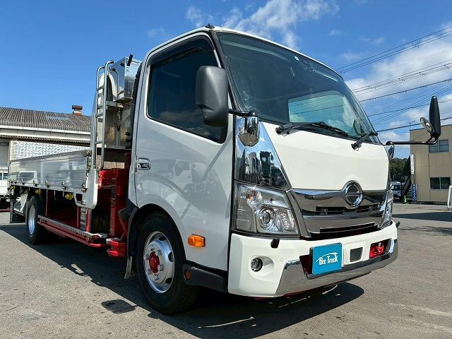 デュトロ 　保証対象車　車検整備付　令和８年８月迄　Ｒ３年式　日野　４段クレーン　古河　ユニック　ＵＮＩＣ　ラジコン　フックイン　２．９３ｔ　ワイド　超ロング　アルミブロック　６速　ＭＴ　マニュアル　３ｔ　８ｔ（12枚目）