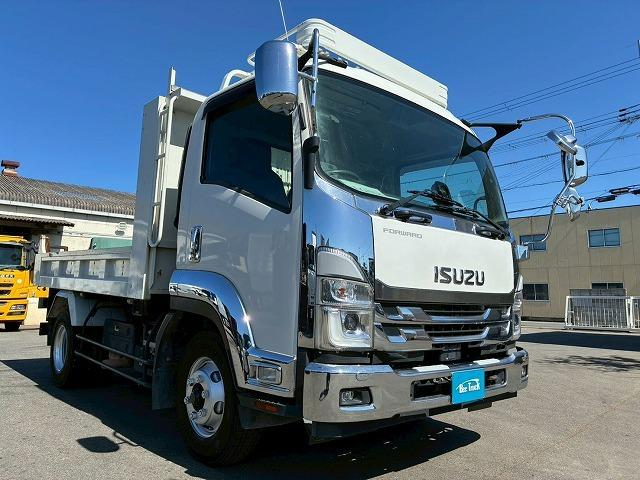 フォワード 　保証対象車　車検整備付　令和８年１月迄　Ｒ４年式　ダンプ　ワンオーナー　極東開発工業　１９０馬力　６速　ＭＴ　マニュアル　４ｔ　８ｔ　中型　土砂ダンプ（12枚目）