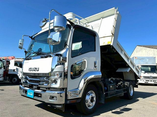 フォワード 　保証対象車　車検整備付　令和７年１２月迄　Ｒ３年式　ダンプ　ワンオーナー　極東開発工業　１９０馬力　６速　ＭＴ　マニュアル　４ｔ　８ｔ　中型　土砂ダンプ（3枚目）