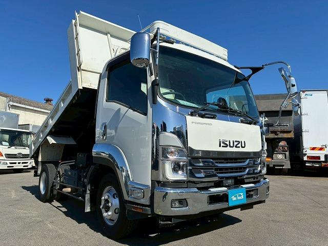 フォワード 　保証対象車　車検整備付　令和７年１２月迄　Ｒ３年式　ダンプ　ワンオーナー　極東開発工業　１９０馬力　６速　ＭＴ　マニュアル　４ｔ　８ｔ　中型　土砂ダンプ（5枚目）