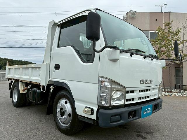 エルフトラック 　Ｈ２２年式　いすゞ　ダンプ　４ナンバー　新明和工業　フルフラットロー　全低床　１５０馬力　６速　ＭＴ　マニュアル　３トン積載　３ｔ　６ｔ　小型　土砂ダンプ　強化ダンプ（11枚目）