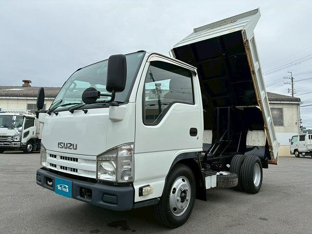エルフトラック 　Ｈ２２年式　いすゞ　ダンプ　４ナンバー　新明和工業　フルフラットロー　全低床　１５０馬力　６速　ＭＴ　マニュアル　３トン積載　３ｔ　６ｔ　小型　土砂ダンプ　強化ダンプ（22枚目）