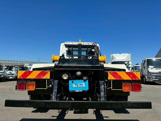 コンドル 車検整備付 令和8年7月 H24年式 UDトラックス 増トン脱着装置付コンテナ専用車 アームロール 新明和工業 ツインホイスト リアジャッキ付き フルキャブ ベッド付き 6速 MT マニュアル 7t(23枚目)