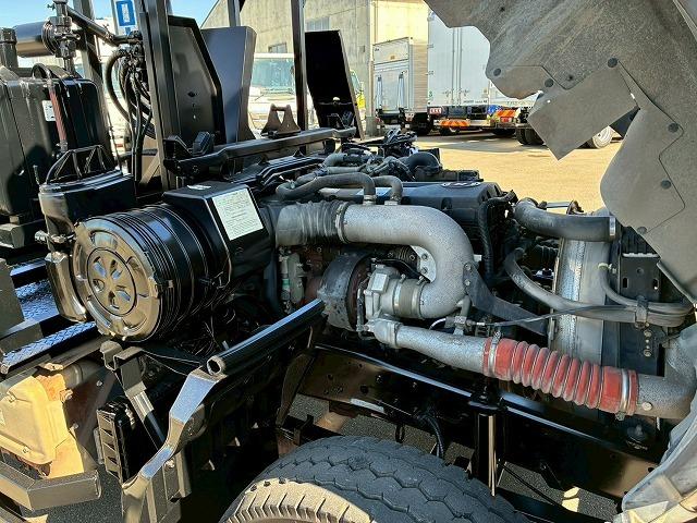 コンドル 車検整備付 令和8年7月 H24年式 UDトラックス 増トン脱着装置付コンテナ専用車 アームロール 新明和工業 ツインホイスト リアジャッキ付き フルキャブ ベッド付き 6速 MT マニュアル 7t(60枚目)