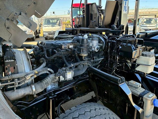 コンドル 車検整備付 令和8年7月 H24年式 UDトラックス 増トン脱着装置付コンテナ専用車 アームロール 新明和工業 ツインホイスト リアジャッキ付き フルキャブ ベッド付き 6速 MT マニュアル 7t(63枚目)