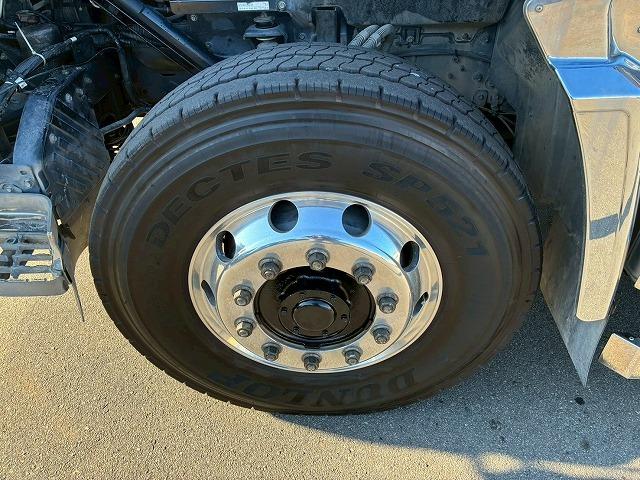 クオン ナンバー付き H25年式 UDトラックス ダンプ 6×4 3軸2デフ リーフサスペンション 新明和工業 510 220 額縁アオリ 410馬力 Hi/Lo MT マニュアル 鳥居 ハチマキ スリット(59枚目)