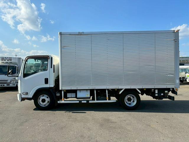 エルフトラック 車検整備付 令和8年6月迄 H27年式 いすゞ アルミバン 跳ね上げ式パワーゲート ワイド ロング 4トン積載 日本フルハーフ PG スムーサー Ex AT オートマ 3t 4t 8t 小型(9枚目)