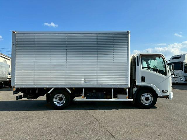 エルフトラック 車検整備付 令和8年6月迄 H27年式 いすゞ アルミバン 跳ね上げ式パワーゲート ワイド ロング 4トン積載 日本フルハーフ PG スムーサー Ex AT オートマ 3t 4t 8t 小型(10枚目)