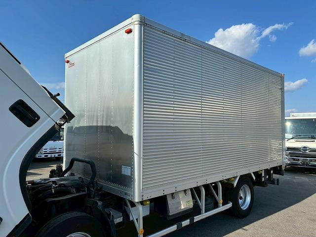 エルフトラック 車検整備付 令和8年6月迄 H27年式 いすゞ アルミバン 跳ね上げ式パワーゲート ワイド ロング 4トン積載 日本フルハーフ PG スムーサー Ex AT オートマ 3t 4t 8t 小型(12枚目)