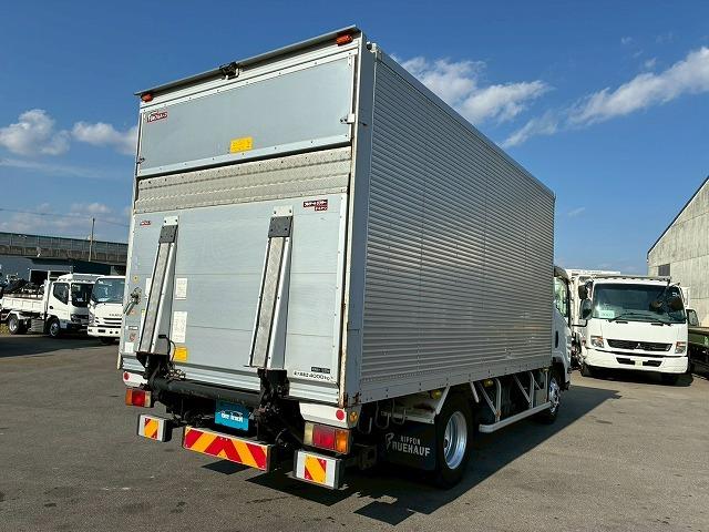 エルフトラック 車検整備付 令和8年6月迄 H27年式 いすゞ アルミバン 跳ね上げ式パワーゲート ワイド ロング 4トン積載 日本フルハーフ PG スムーサー Ex AT オートマ 3t 4t 8t 小型(16枚目)