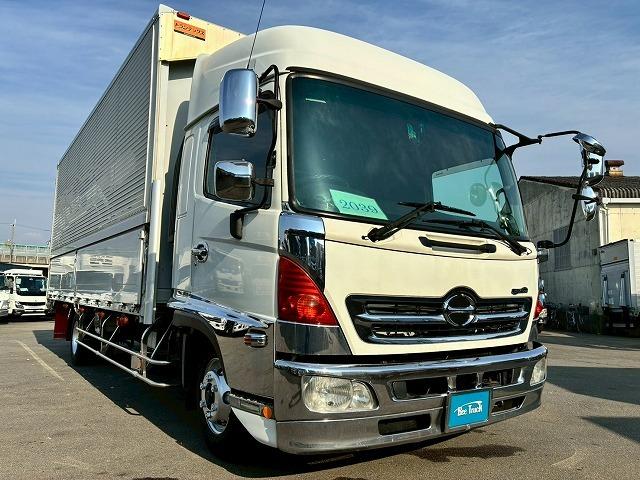 ヒノレンジャー 　車検整備付　令和８年１０月迄　Ｈ２４年式　日野　アルミウイング　ハイルーフ　フルキャブ　ベッド付き　フルワイド　６３００　２４０馬力　６速　ＭＴ　マニュアル　トランテックス　４ｔ　８ｔ　中型　バン（10枚目）