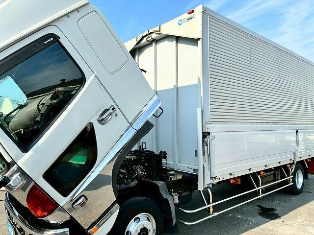 ヒノレンジャー 　車検整備付　令和８年１０月迄　Ｈ２４年式　日野　アルミウイング　ハイルーフ　フルキャブ　ベッド付き　フルワイド　６３００　２４０馬力　６速　ＭＴ　マニュアル　トランテックス　４ｔ　８ｔ　中型　バン（14枚目）